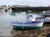 Boat high and dry at low tide in La Trinité-sur-Mer