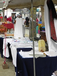 Stalls at a French Brocante in Pays de la Loire