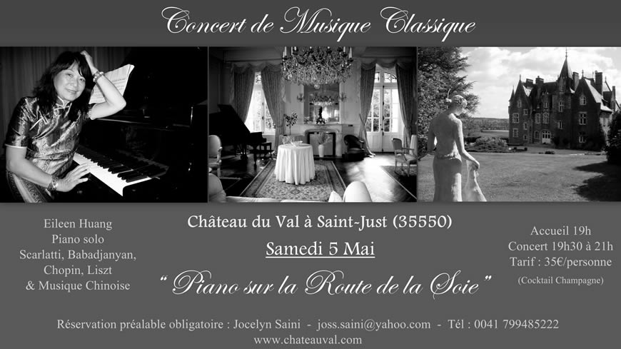 Classical music piano concert in Brittany