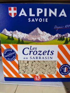 Crozets de Savoie au sarrazin (buckwheat)